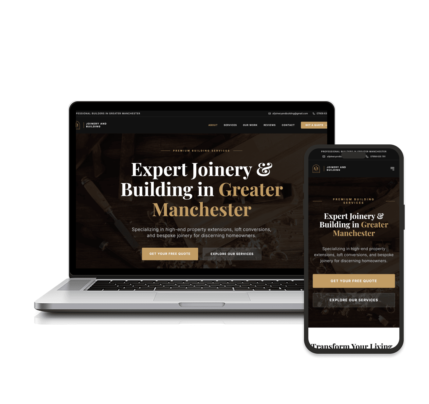 A1 Joinery and Building Website