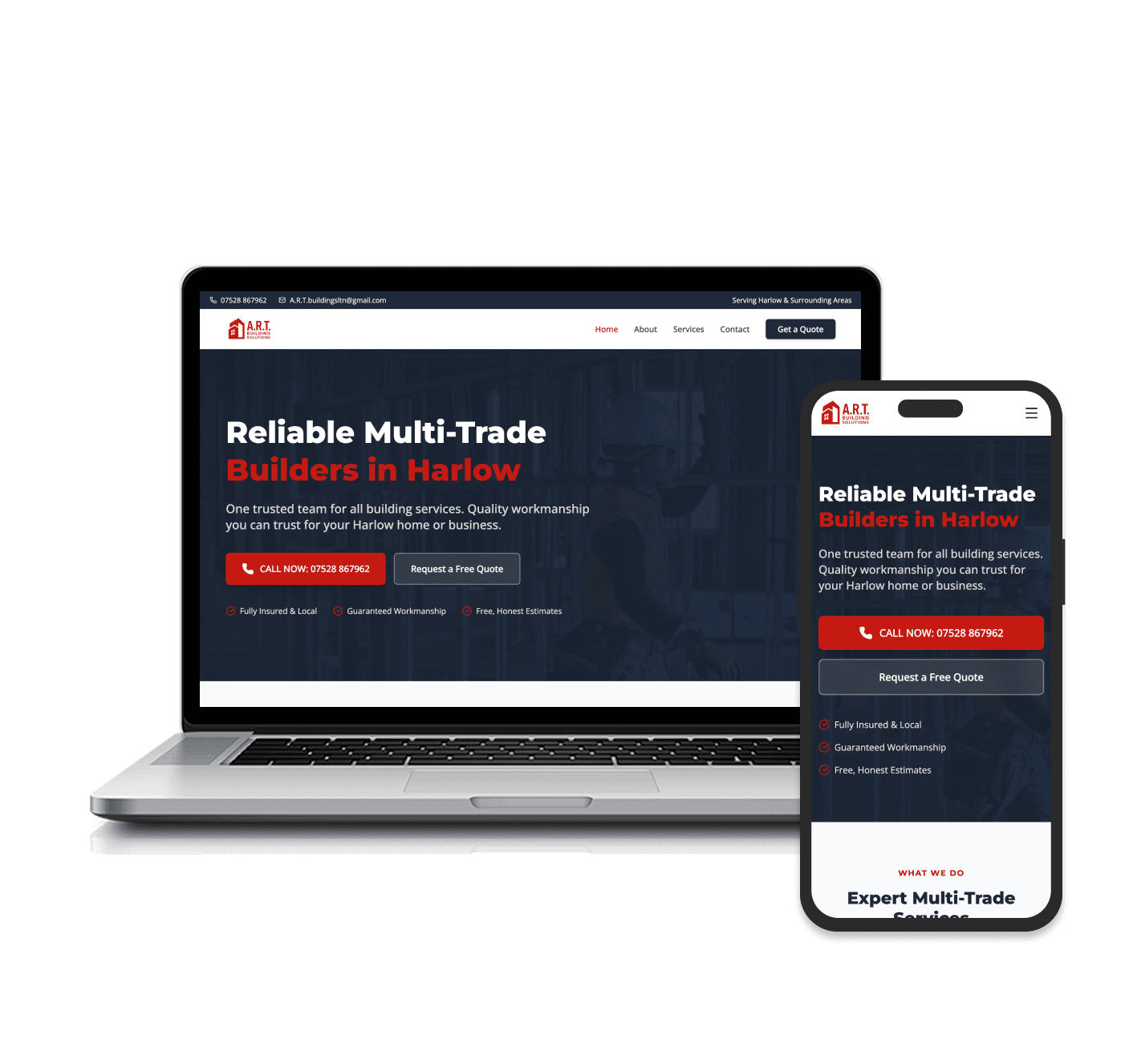 ART Building Solutions Website