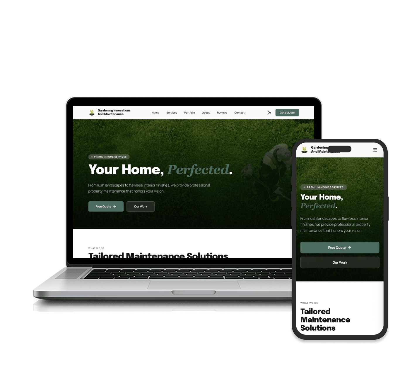 Gardening Innovations And Maintenance Website