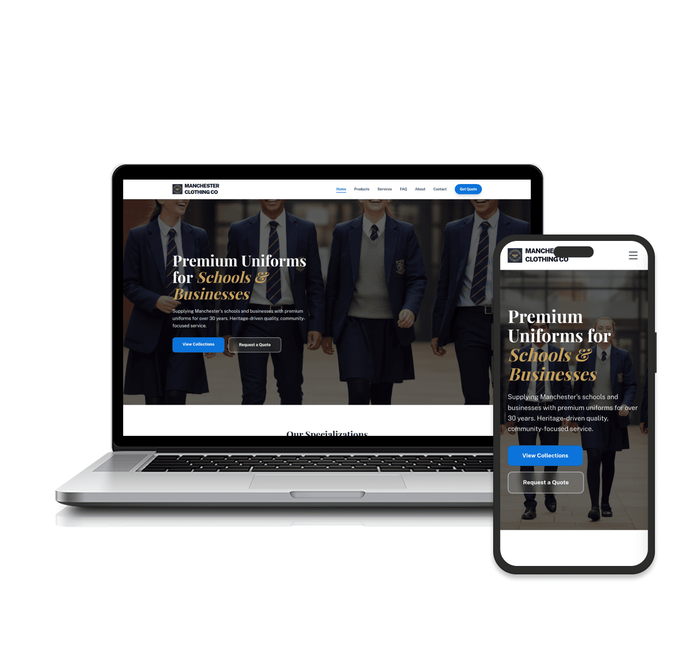 Manchester Clothing Website