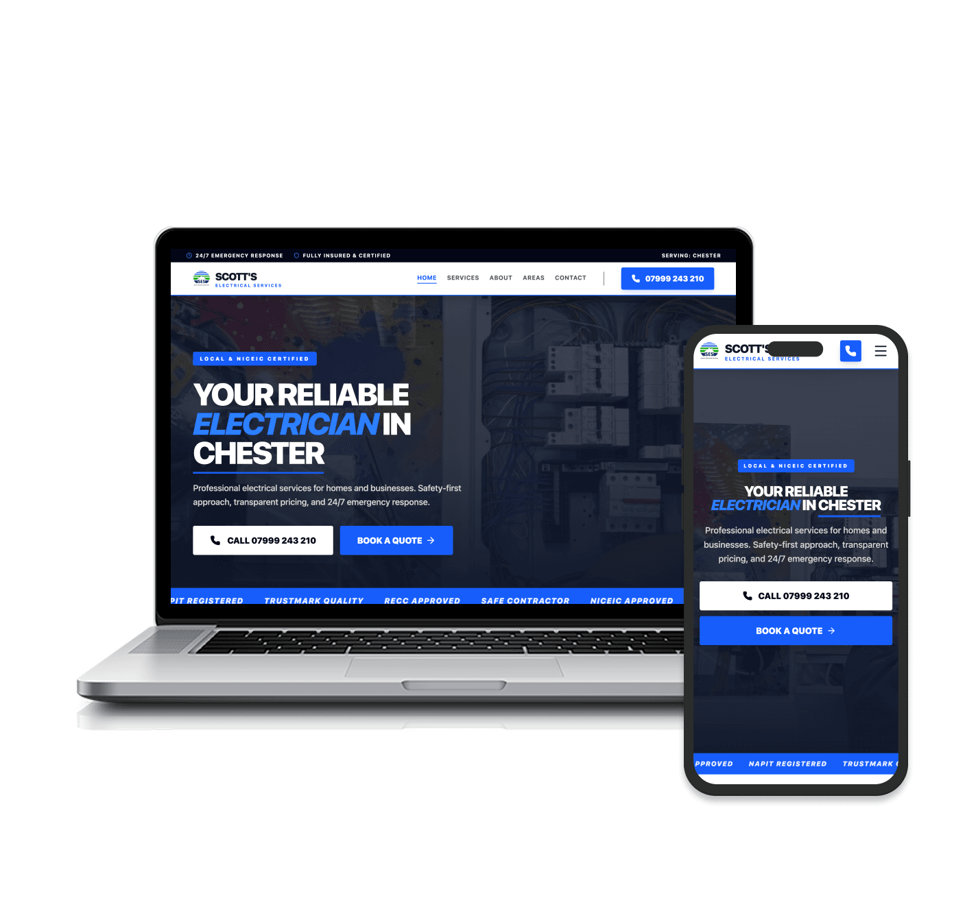 Scott's Electrical Services Website