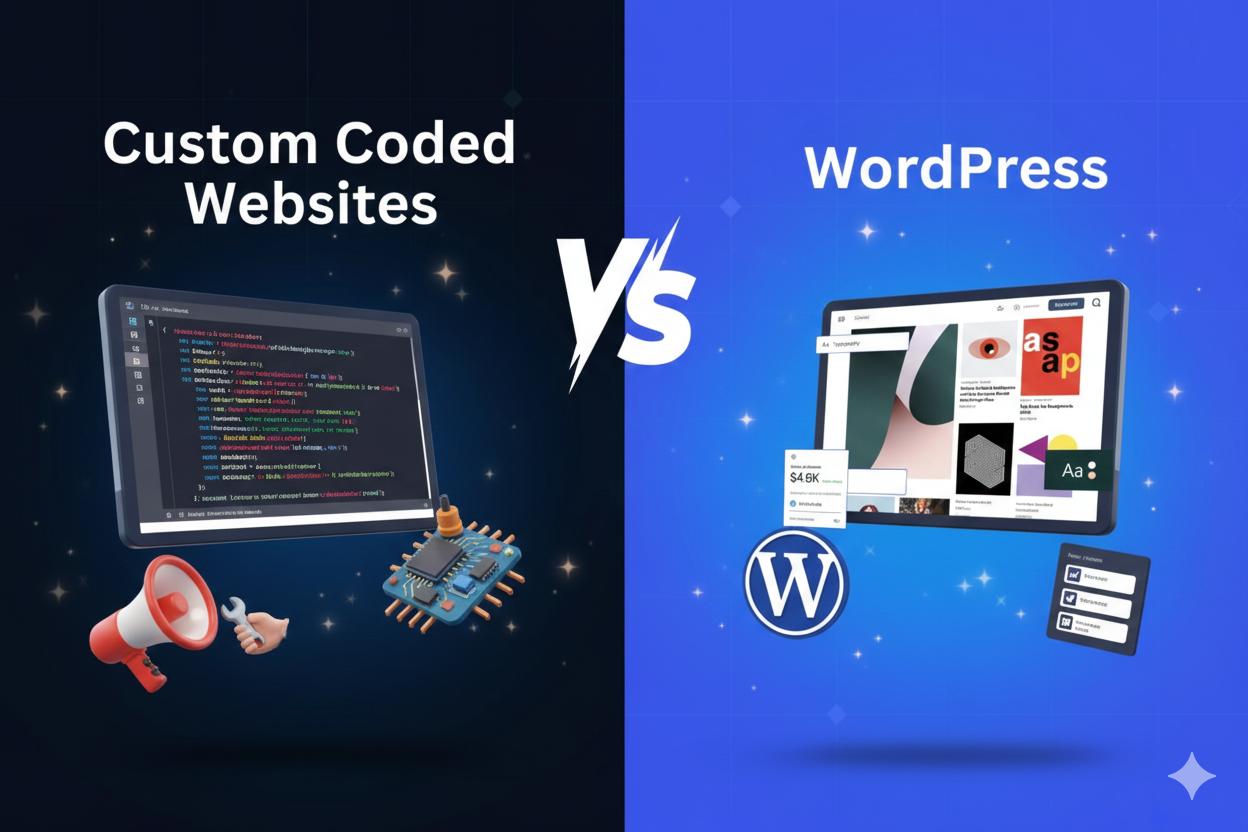 Custom-Coded vs WordPress Websites: Which One Actually Works Better?